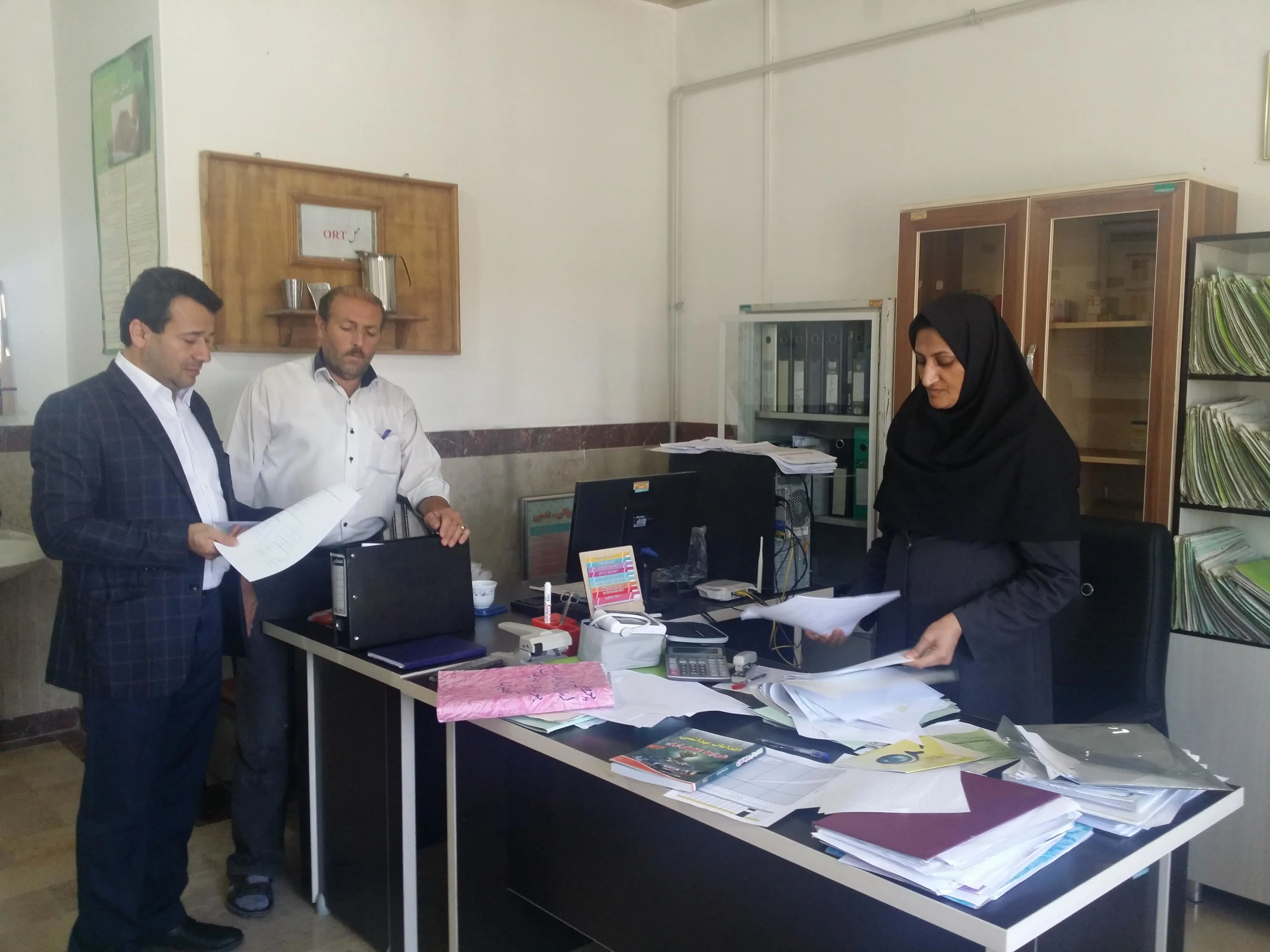 بازدید وزارتی از عملکرد دفتر مدیریت و کاهش خطر بلایای معاونت بهداشتی 