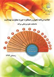 کتاب خلاصه برنامه ها و اقدامات طرح تحول سلامت در حوزه معاونت بهداشت 