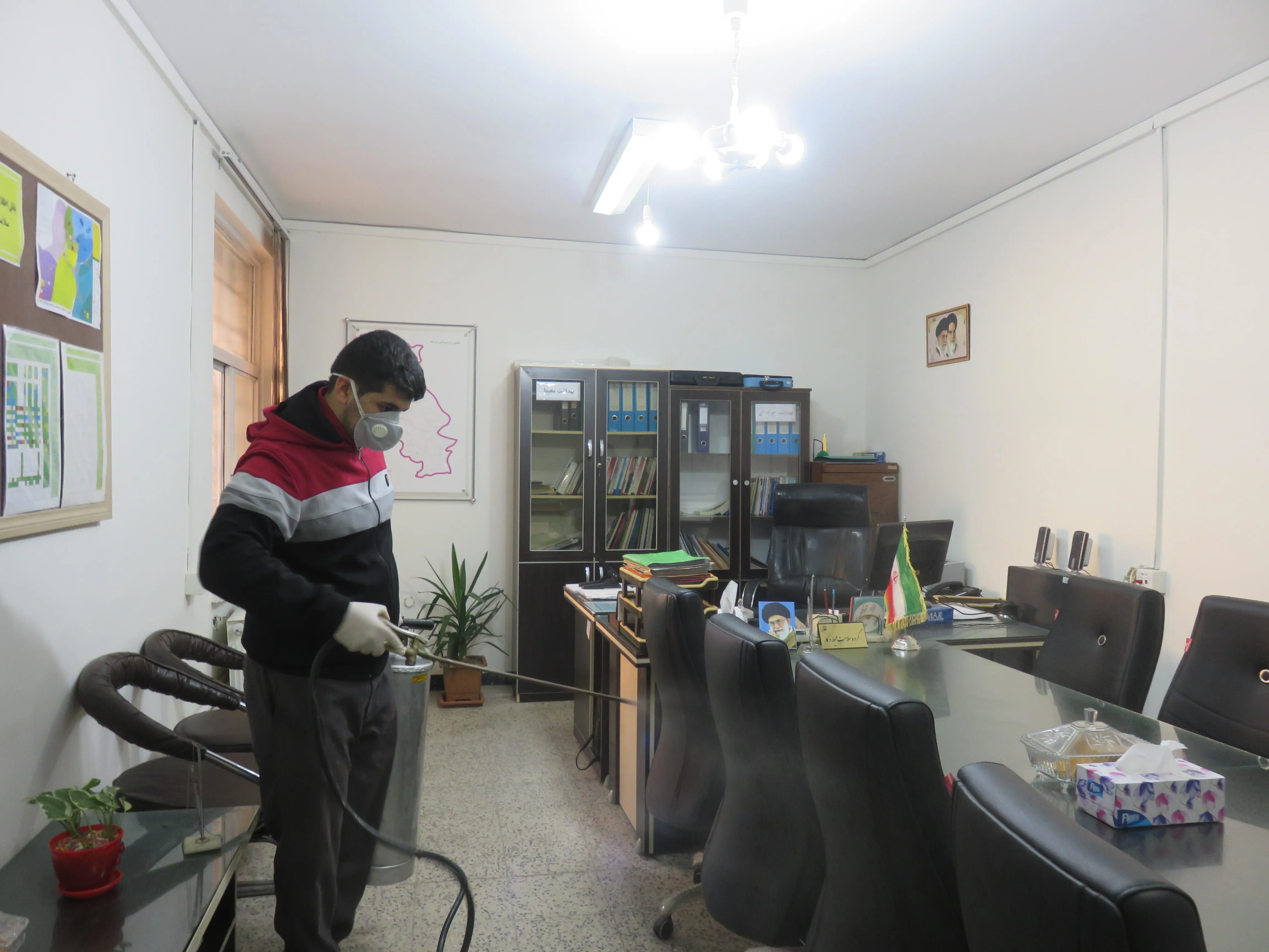 ساختمان معاونت بهداشتی ضد عفونی گردید .