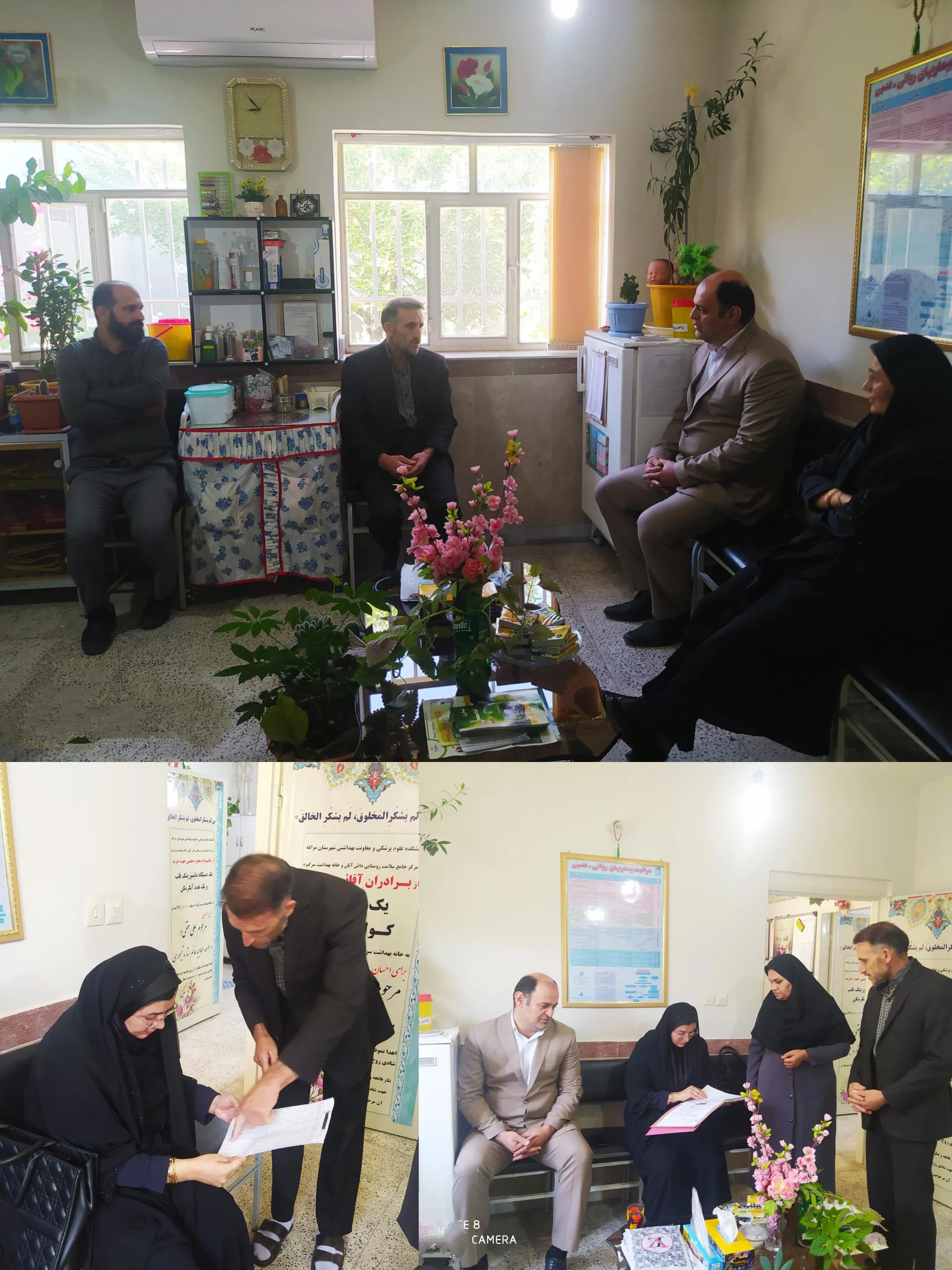 بازدید سر زده معاون بهداشتی از خانه بهداشت روستای سرگیزه