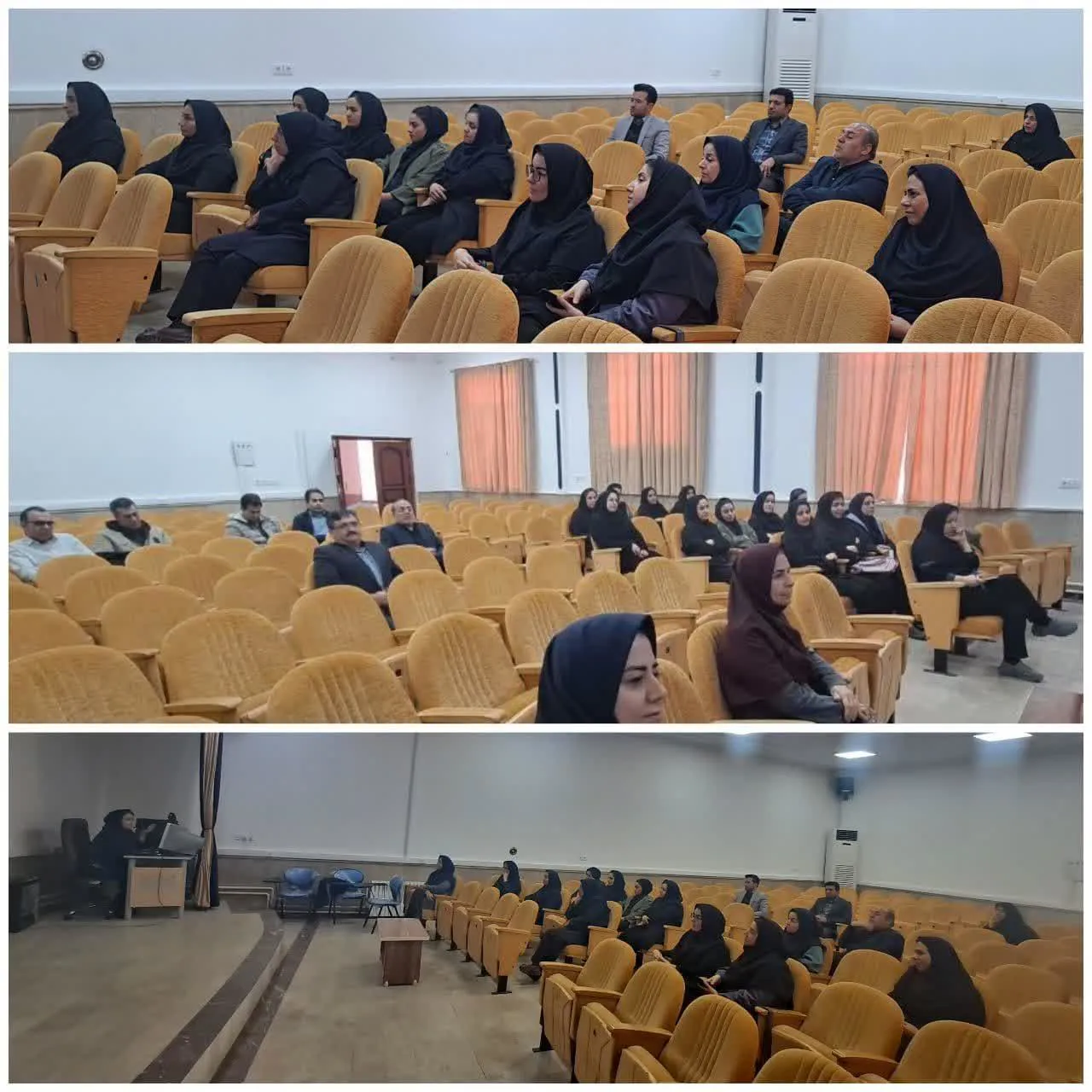 آموزش کارکنان معاونت بهداشتی دانشکده علوم پزشکی مراغه در راستای اجرای برنامه بسته پایه خدمات سلامت کارکنان وخودمراقبتی سازمانی ونیز کمیته سبک سالم زندگی برنامه شهرسالم مراغه