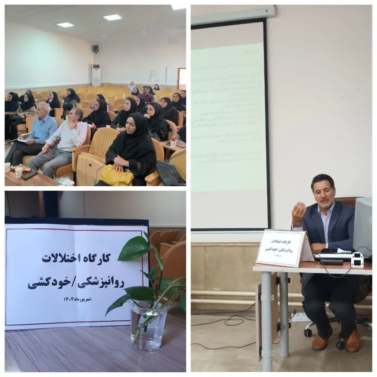 برگزاری کارگاه آموزشی و بازآموزی اختلالات روانپزشکی واورژانس خودکشی