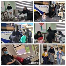 ارائه خدمات سلامت دهان و دندان در مدرسه استثنایی بوستان مراغه به مناسبت هفته کودک و در راستای پویش ملی «دو دو تا یادت نره»