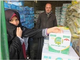 توزیع سبد غذائی برای 250 نفر از مادران باردار نیازمند در ماه مبارک رمضان 