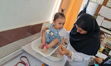 حضور گروه جهادی در روستای قره‌برقع به مناسبت هفته بسیج